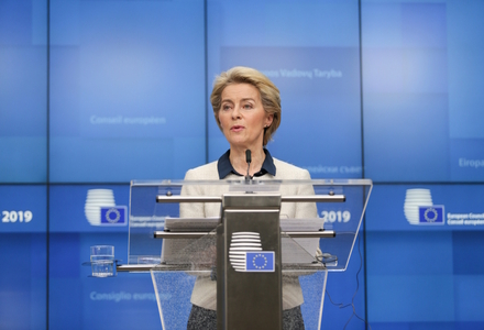 EU Commission president Ursula von der Leyen announces the European Green Deal in 2019
